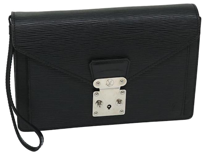 LOUIS VUITTON Epi Serie Dragonne Hand Bag Black M52612 LV Auth 69256 Leather  ref.1318457