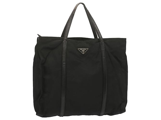PRADA Hand Bag Nylon Black Auth bs12807  ref.1318475