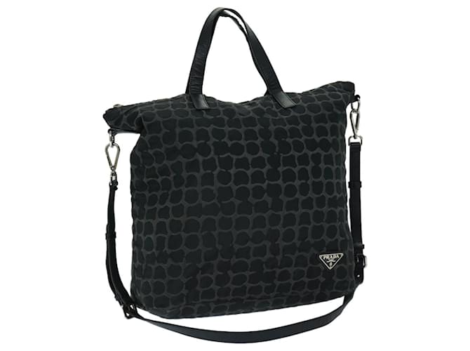 PRADA Shoulder Bag Nylon 2way Black Auth bs12865  ref.1318483