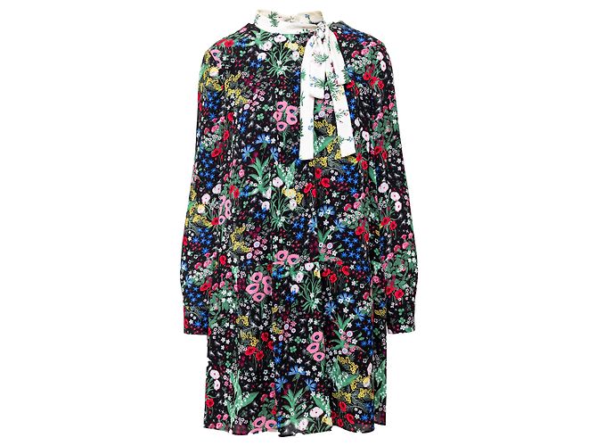 Vestido Midi com Estampa Floral Valentino Multicor
