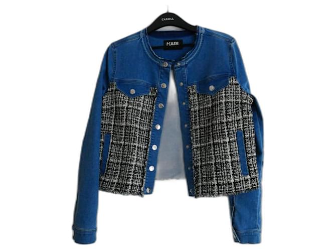 Karl Lagerfeld Denim jacket Blue Cotton  ref.1318505