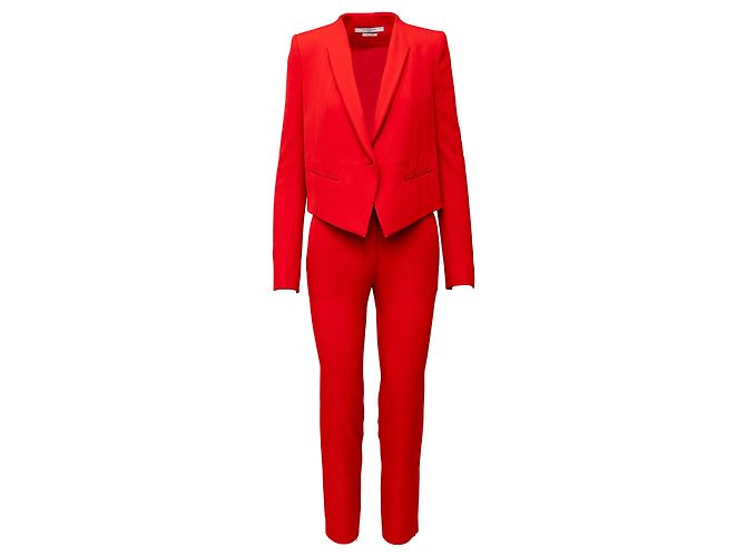 Givenchy Red Wool Suit