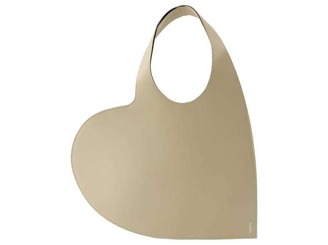 Heart Shopper Bag - Coperni - Leather - Beige  ref.1318616