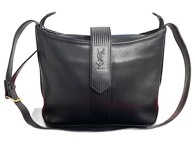 Yves Saint Laurent Leather Monogram Crossbody Bag  ref.1318721