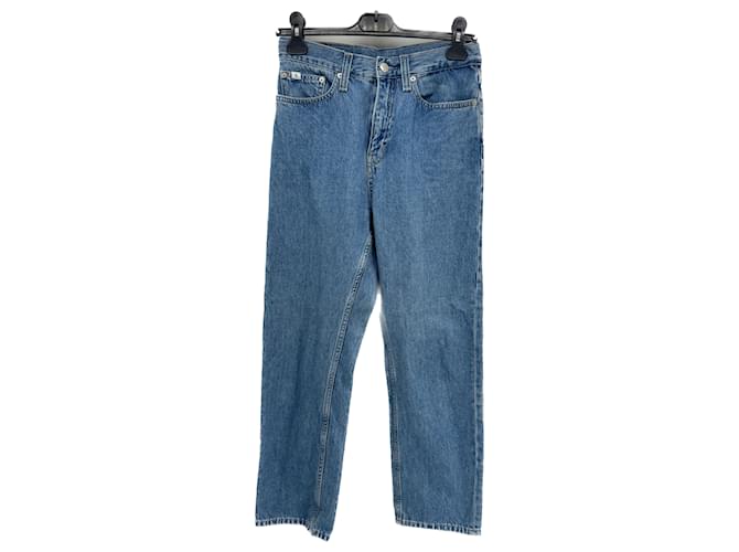 CALVIN KLEIN  Jeans T.US 28 cotton Blue  ref.1318742