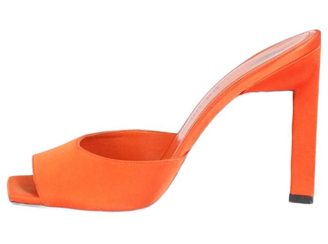 Attico Orange satin sandal heels - size EU 39  ref.1318794