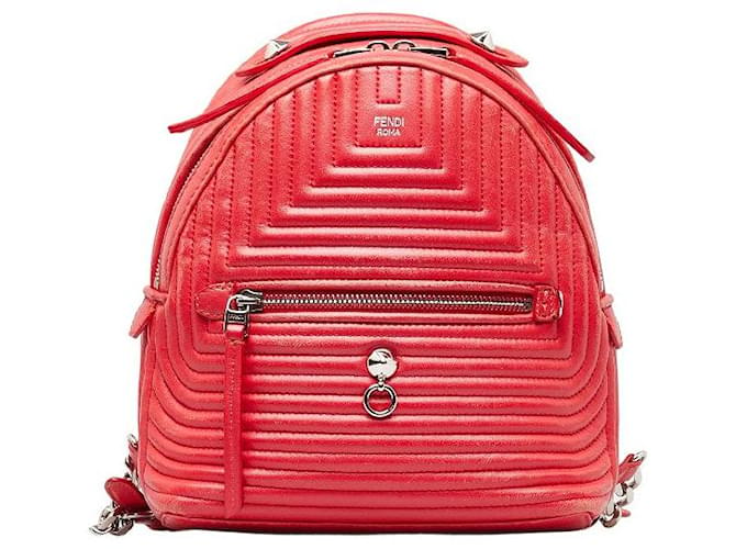 Fendi Dotcom Quilted Leather Backpack  ref.1318913
