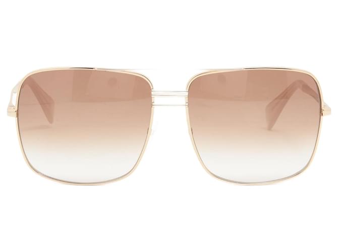 Céline Gold square framed aviator sunglasses Golden  ref.1318980
