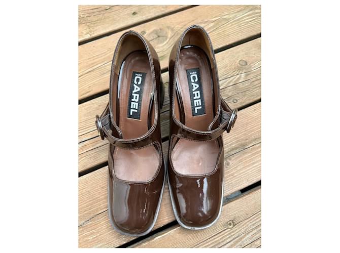 Carel Babies care Brown Patent leather  ref.1318999