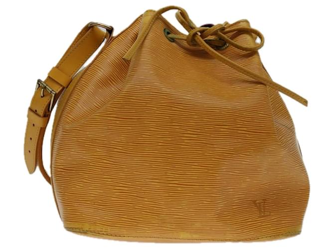 LOUIS VUITTON Epi Petit Noe Shoulder Bag Tassili Yellow M44109 LV Auth 69305 Leather  ref.1319043