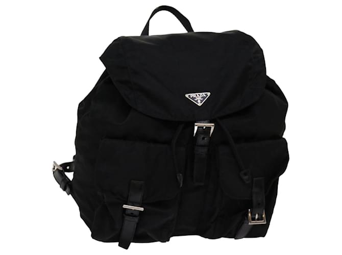 PRADA Backpack Nylon Black Auth tb1068  ref.1319057