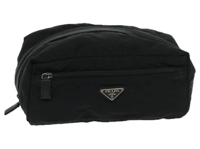 PRADA Clutch Bag Nylon Black Auth bs13151  ref.1319089