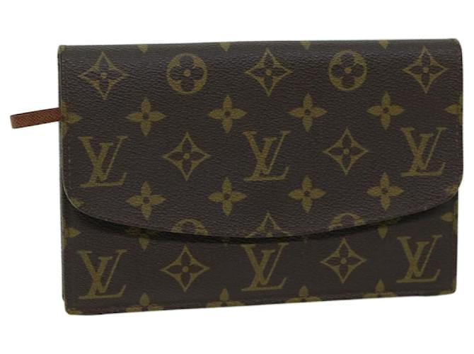 Louis Vuitton Monogram Pochette rabat 20 Clutch Bag M51935 LV Auth ep3821 Cloth  ref.1319097
