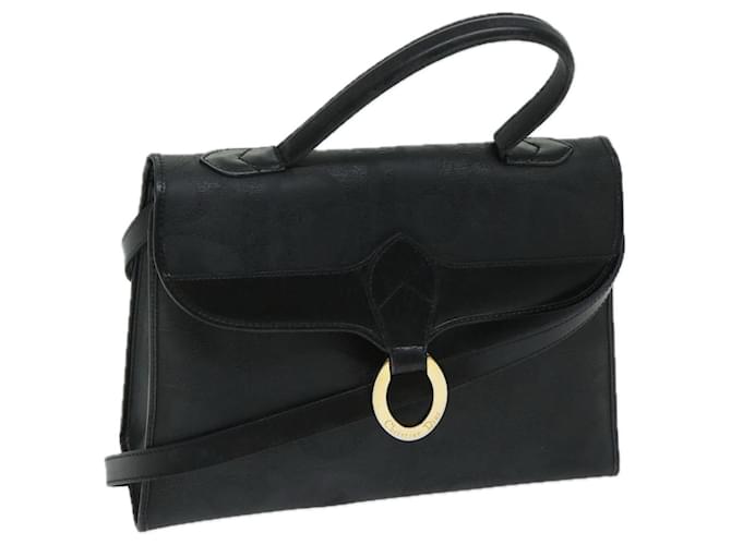 Christian Dior Trotter Canvas Hand Bag 2way Black Auth 69558  ref.1319129