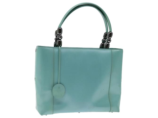 Bolsa de mão Christian Dior Maris Pearl esmalte azul claro Auth bs12733  ref.1319152