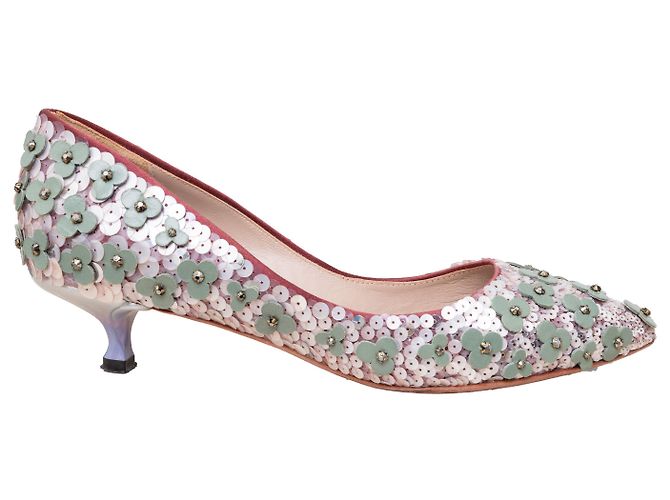 Escarpins ornés de perles de fleurs Loewe Multicolore