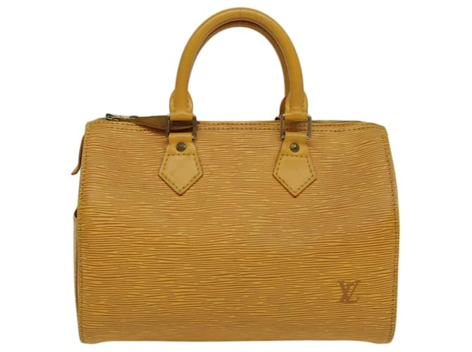 Louis Vuitton Speedy 30 Cuir Jaune  ref.1319182