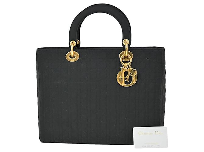 Dior Lady Dior Black Cloth  ref.1319231