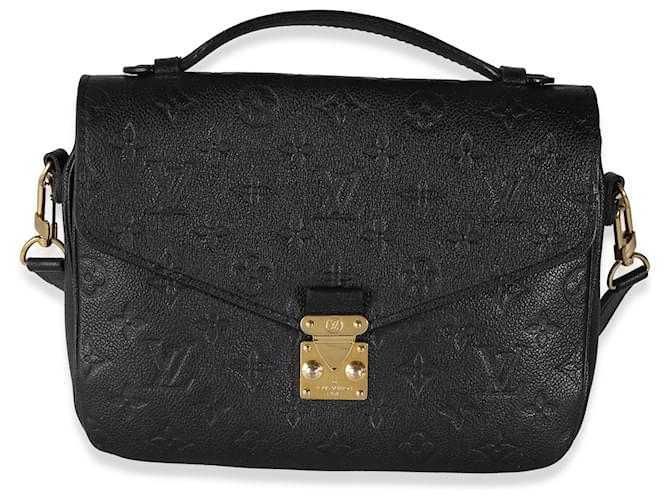 Louis Vuitton Preto Empreinte Pochette Metis Couro  ref.1319288