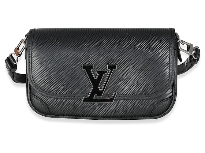 Louis Vuitton Black Epi Buci Brown Leather  ref.1319310