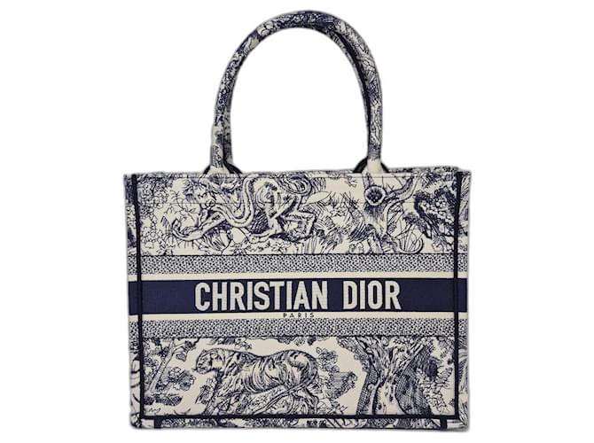 Christian Dior Tote Bag Dior Book Media Lona  ref.1319400