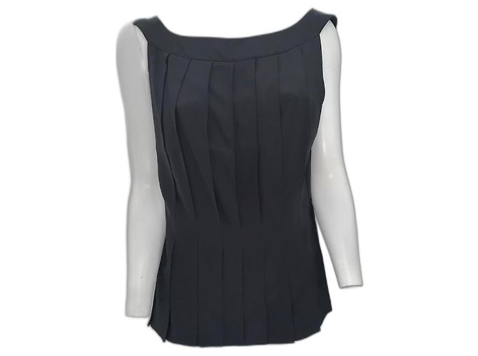 Louis Vuitton Black Silk Top