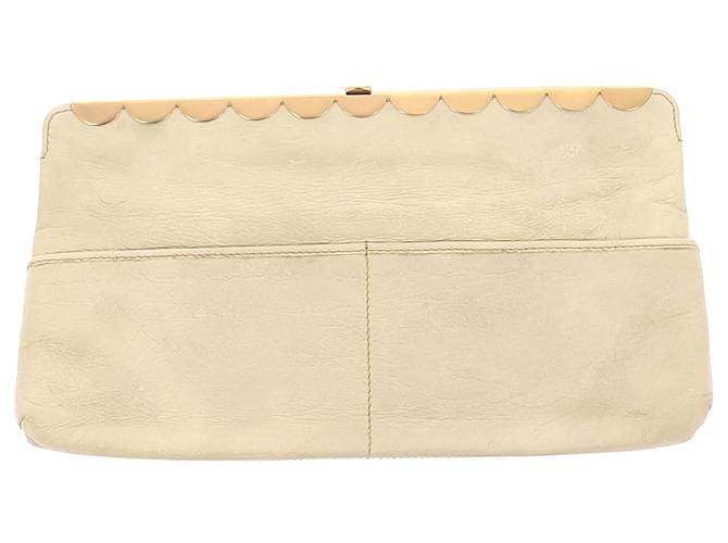 Chloé CHLOE  Clutch bags T.  Leather Cream  ref.1319523