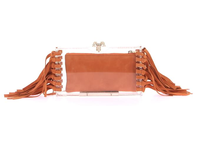 CHARLOTTE OLYMPIA  Clutch bags T.  leather Orange  ref.1319533