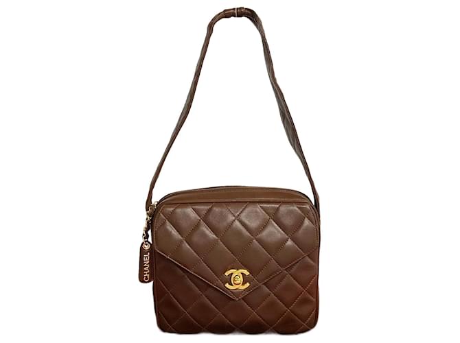 Chanel CC Camera Shoulder Bag Leather  ref.1319565