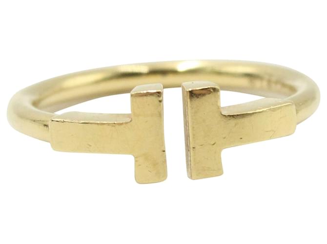 Tiffany & Co Tiffany T Wire-Ring aus Goldmetall Golden Weißgold  ref.1319713