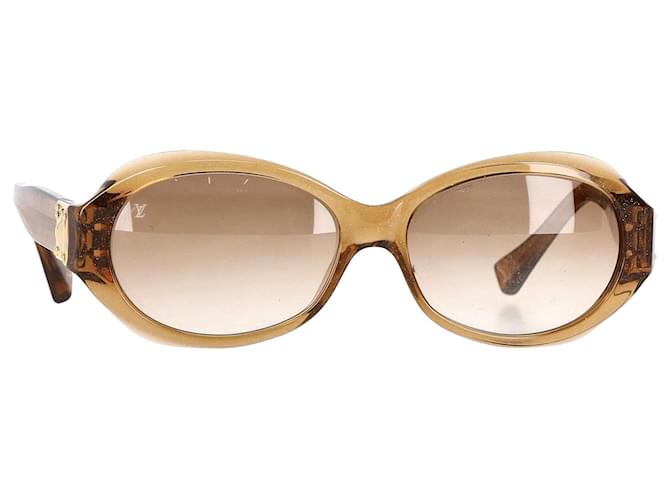 Louis Vuitton Soupçon Sunglasses Z0094W in Beige Glitter Acetate Cellulose fibre  ref.1319744