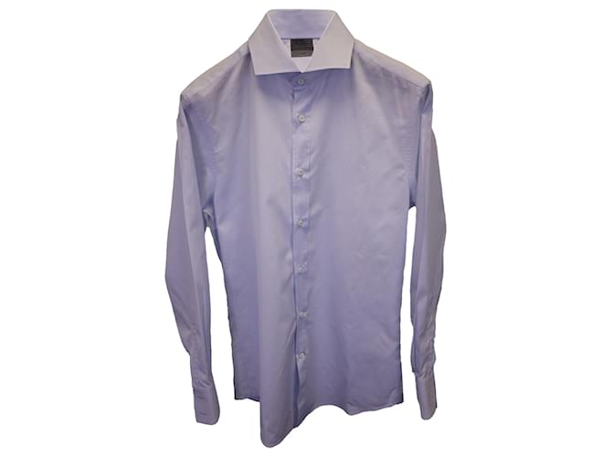 Camisa Brunello Cucinelli de algodón azul claro con botones  ref.1319747