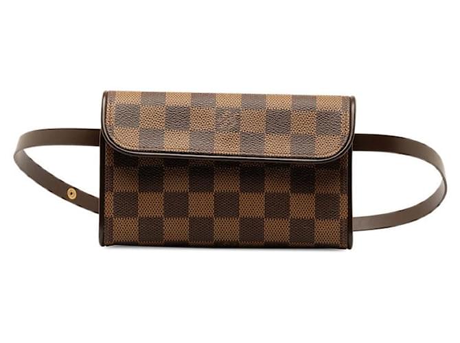 Louis Vuitton Monogram Pochette Florentine Bauchtasche N51857 aus braunem PVC-Leder in ausgezeichnetem Zustand Kunststoff  ref.1319799