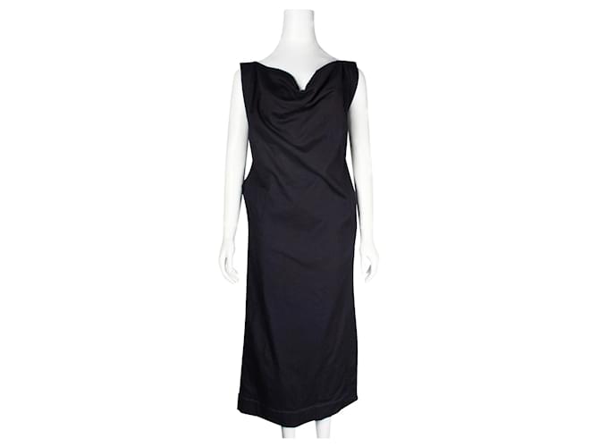 Vivienne Westwood Deep Blue Backless Dress Navy blue Cotton Polyester  ref.1319856