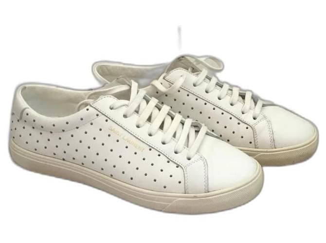 Saint Laurent Sneakers White Leather  ref.1319961