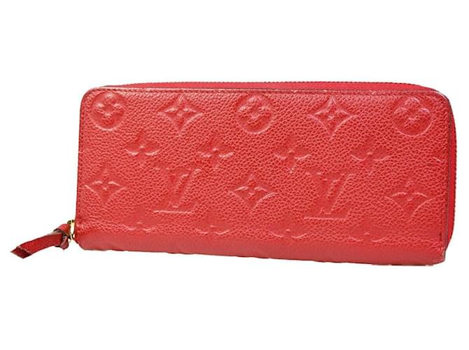 Louis Vuitton Zippy Red Leather  ref.1319981
