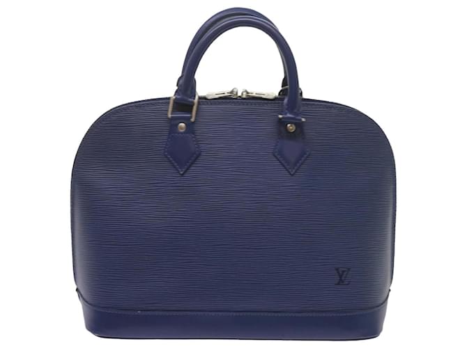 Louis Vuitton Alma Azul Couro  ref.1319983