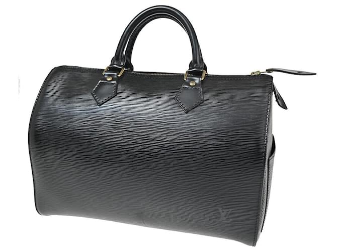 Louis Vuitton Speedy 30 Black Leather  ref.1320071