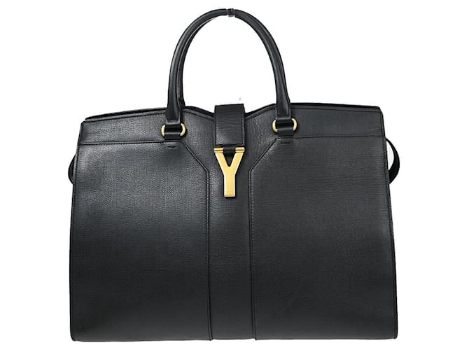 Yves Saint Laurent Chyc Schwarz Leder  ref.1320077