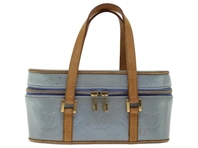 Louis Vuitton Sullivan Blu Pelle verniciata  ref.1320139