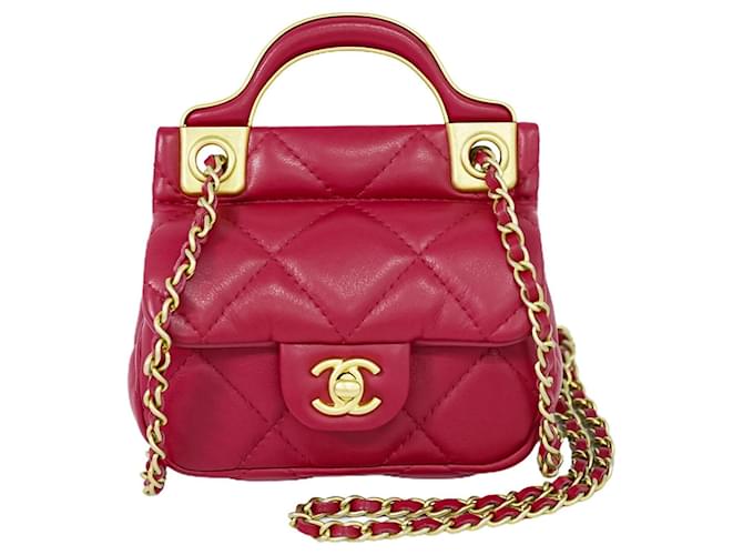Timeless Chanel Classic Flap Roja Cuero  ref.1320155