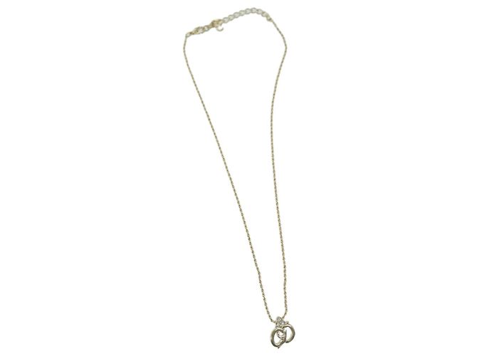 Christian Dior Halskette Metall Gold Auth am5774 Golden