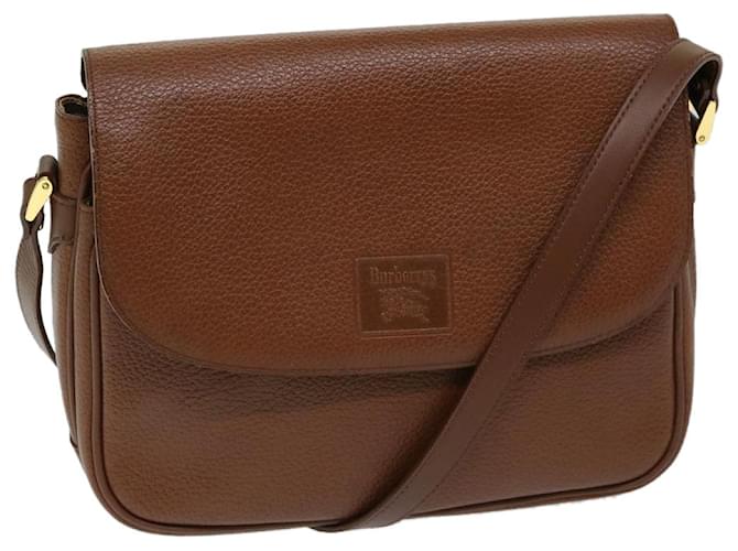 Autre Marque Burberrys Shoulder Bag Leather Brown Auth ep3760  ref.1320181