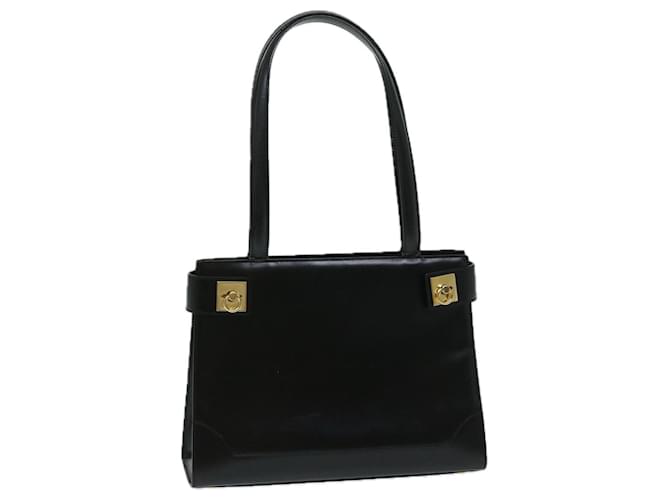 Céline CELINE Hand Bag Leather Black Auth 69373  ref.1320217