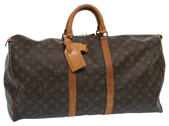 Louis Vuitton-Monogramm Keepall 55 Boston Bag M.41424 LV Auth 68768 Leinwand  ref.1320261