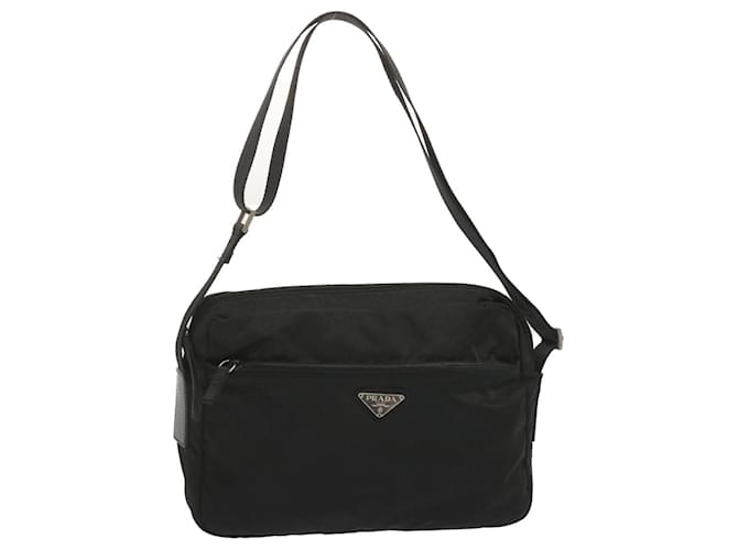 PRADA Shoulder Bag Nylon Black Auth bs12804  ref.1320267
