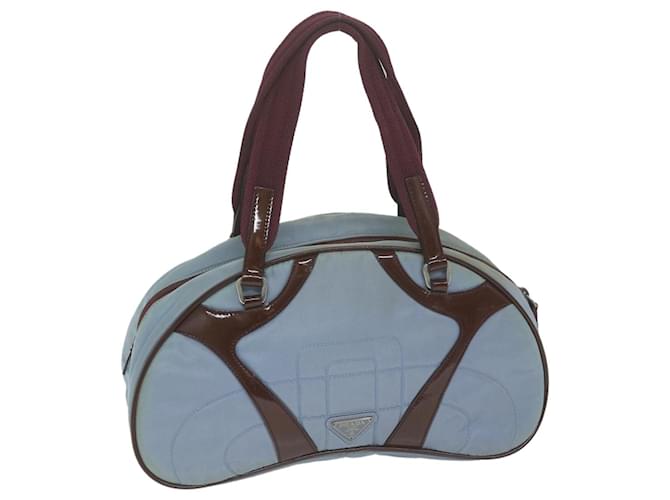 PRADA Hand Bag Nylon Light Blue Auth bs11864  ref.1320290