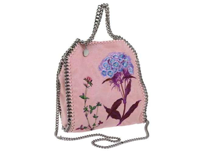 Autre Marque Stella MacCartney Chain Falabella Shoulder Bag polyester Pink Auth bs10808  ref.1320293