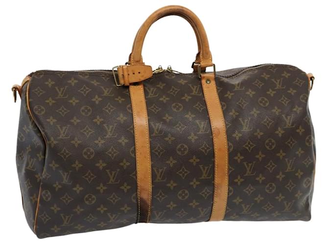 Louis Vuitton Monogram Keepall Bandouliere 50 Boston Bag M41416 LV Auth tb1064 Cloth  ref.1320349