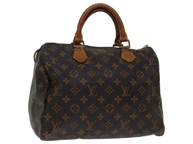 Louis Vuitton Monogram Speedy 30 Hand Bag M41526 LV Auth 69424 Cloth  ref.1320367